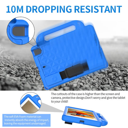 For iPad mini 4 / mini 3 / mini 2 / mini 1 Diamond Series EVA Anti-Fall Shockproof Sleeve Protective Shell Case with Holder & Strap(Blue) - iPad Mini 4 & 3 & 2 & 1 Cases by buy2fix | Online Shopping UK | buy2fix
