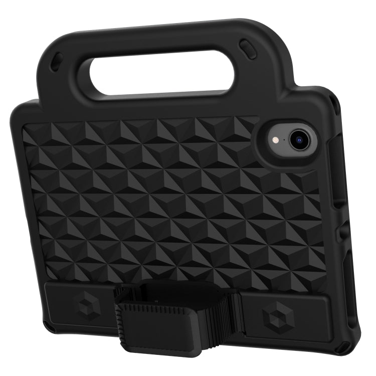 For iPad mini 6 Diamond Series EVA Anti-Fall Shockproof Sleeve Protective Shell Tablet Case with Holder & Strap(Black) - iPad mini 6 Cases by buy2fix | Online Shopping UK | buy2fix