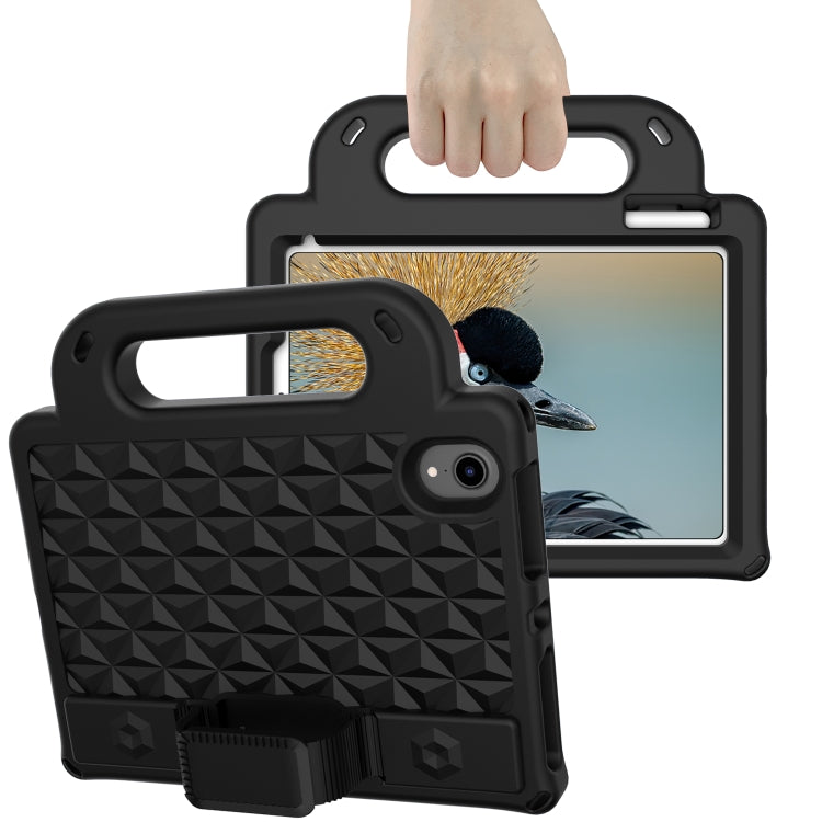 For iPad mini 6 Diamond Series EVA Anti-Fall Shockproof Sleeve Protective Shell Tablet Case with Holder & Strap(Black) - iPad mini 6 Cases by buy2fix | Online Shopping UK | buy2fix