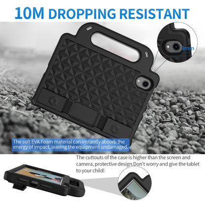 For iPad mini 6 Diamond Series EVA Anti-Fall Shockproof Sleeve Protective Shell Tablet Case with Holder & Strap(Black) - iPad mini 6 Cases by buy2fix | Online Shopping UK | buy2fix