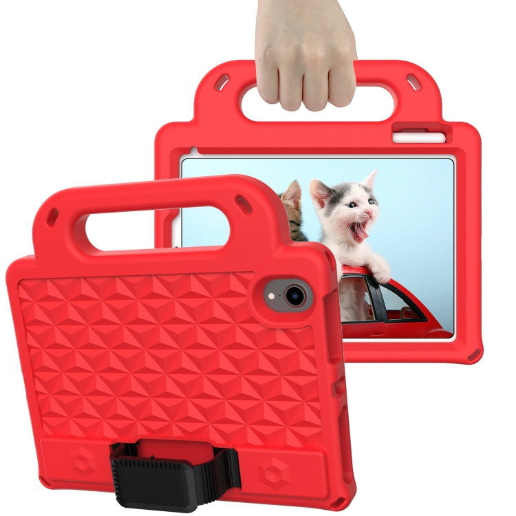 For iPad mini 6 Diamond Series EVA Anti-Fall Shockproof Sleeve Protective Shell Tablet Case with Holder & Strap(Red) - iPad mini 6 Cases by buy2fix | Online Shopping UK | buy2fix