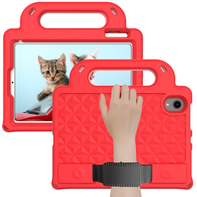 For iPad mini 6 Diamond Series EVA Anti-Fall Shockproof Sleeve Protective Shell Tablet Case with Holder & Strap(Red) - iPad mini 6 Cases by buy2fix | Online Shopping UK | buy2fix