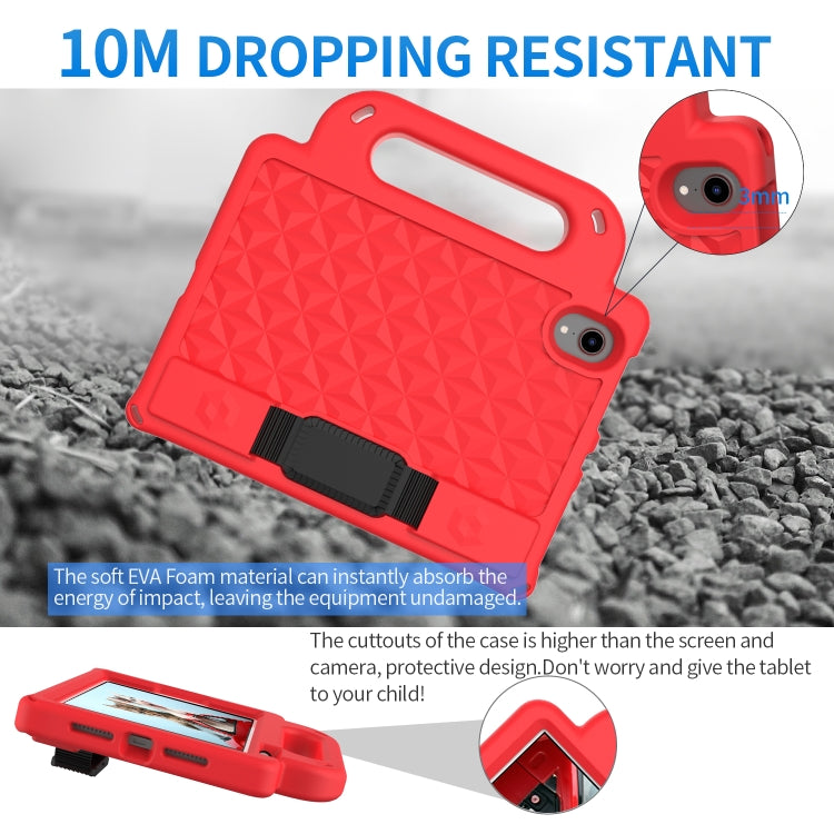 For iPad mini 6 Diamond Series EVA Anti-Fall Shockproof Sleeve Protective Shell Tablet Case with Holder & Strap(Red) - iPad mini 6 Cases by buy2fix | Online Shopping UK | buy2fix