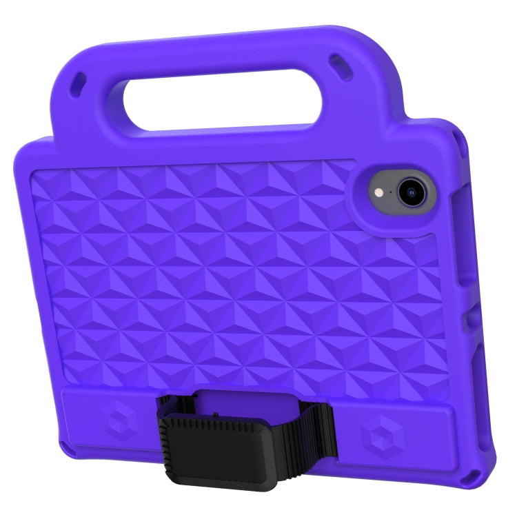 For iPad mini 6 Diamond Series EVA Anti-Fall Shockproof Sleeve Protective Shell Tablet Case with Holder & Strap(Purple) - iPad mini 6 Cases by buy2fix | Online Shopping UK | buy2fix