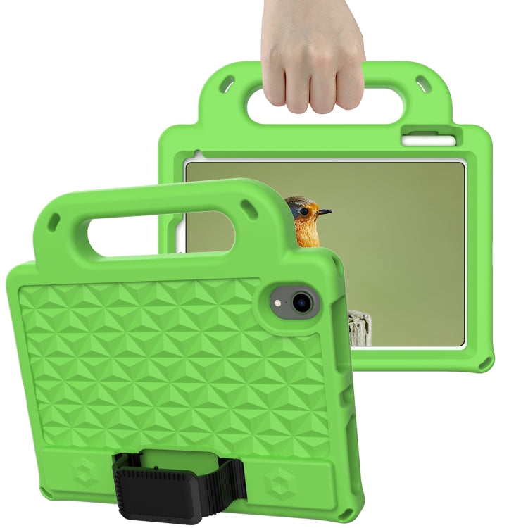 For iPad mini 6 / mini 2024 Diamond Series EVA Shockproof Tablet Case with Holder & Strap(Green) - iPad mini 6 Cases by buy2fix | Online Shopping UK | buy2fix