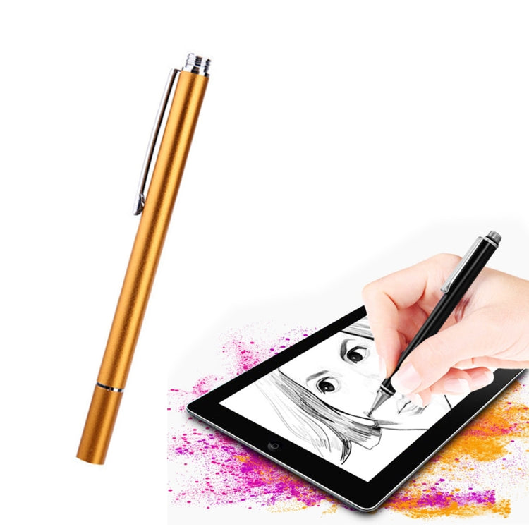 AT-21 Mobile Phone Touch Screen Capacitive Pen Drawing Pen(Gold) - Stylus Pen by buy2fix | Online Shopping UK | buy2fix