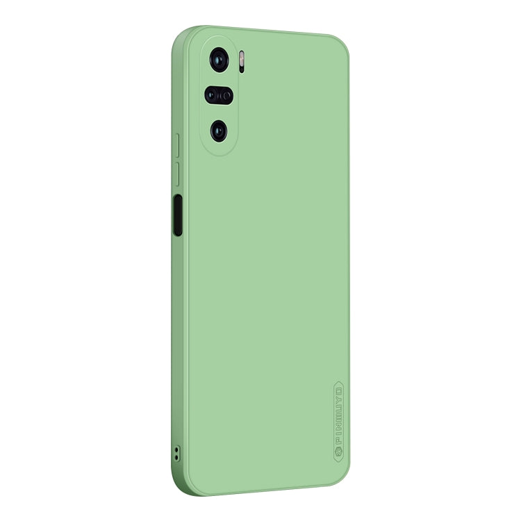For Xiaomi Redmi K40 / K40 Pro / K40 Pro+/Poco F3/ Mi 11i / Mi 11X PINWUYO Touching Series Liquid Silicone TPU Shockproof Case(Green) - Xiaomi Cases by PINWUYO | Online Shopping UK | buy2fix
