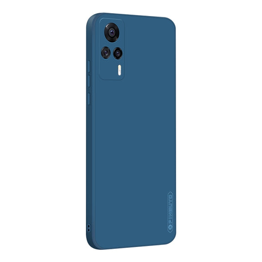 For vivo S9e PINWUYO Touching Series Liquid Silicone TPU Shockproof Case(Blue)