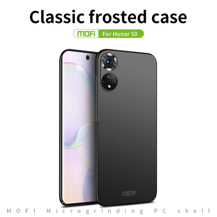 For Honor 50 MOFI Frosted PC Ultra-thin Hard Case(Blue) - Honor Cases by MOFI | Online Shopping UK | buy2fix