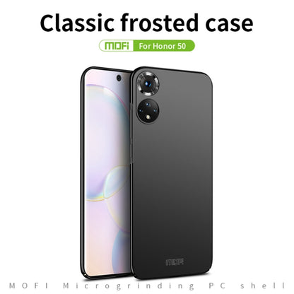 For Honor 50 MOFI Frosted PC Ultra-thin Hard Case(Gold) - Honor Cases by MOFI | Online Shopping UK | buy2fix
