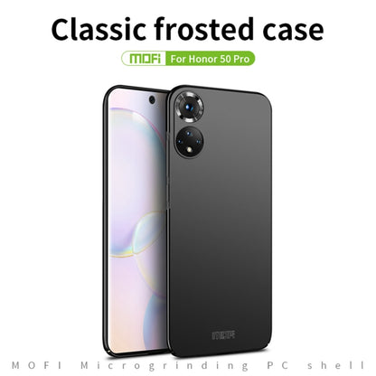 For Honor 50 Pro MOFI Frosted PC Ultra-thin Hard Case(Gold) - Honor Cases by MOFI | Online Shopping UK | buy2fix