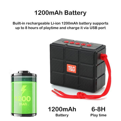 T&G TG311 LED Flashlight Portable Bluetooth Speaker, Support TF Card / FM / 3.5mm AUX / U Disk(Green) - Desktop Speaker by T&G | Online Shopping UK | buy2fix