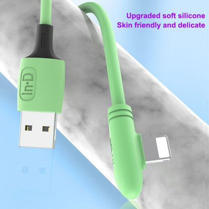 ENKAY Hat-Prince ENK-CB210 2.4A USB to 8 Pin 90 Degree Elbow Silicone Data Sync Fast Charging Cable, Cable Length: 1.2m(Green) - Normal Style Cable by ENKAY | Online Shopping UK | buy2fix