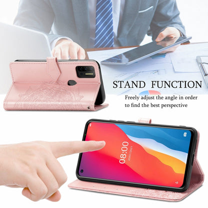 For Ulefone Note 11 Plus Mandala Flower Embossed Horizontal Flip Leather Case with Bracket / Card Slot / Wallet / Lanyard(Rose Gold) by buy2fix