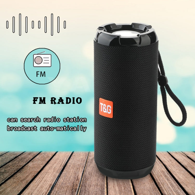 T&G TG621 Portable Waterproof 3D Stereo Wireless Speaker, Support FM Radio / TWS / TF Card(Gray) - Waterproof Speaker by T&G | Online Shopping UK | buy2fix
