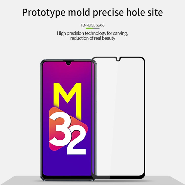 For Samsung Galaxy M32 MOFI 9H 2.5D Full Screen Tempered Glass Film(Black) by MOFI