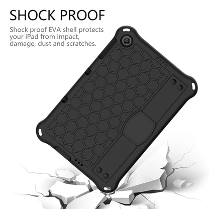 For Huawei MediaPad T10 9.7 / T10 10.1 Honeycomb Design EVA + PC Material Four Corner Anti Falling Protective Shell with Strap(Black+Black) - Huawei by buy2fix | Online Shopping UK | buy2fix