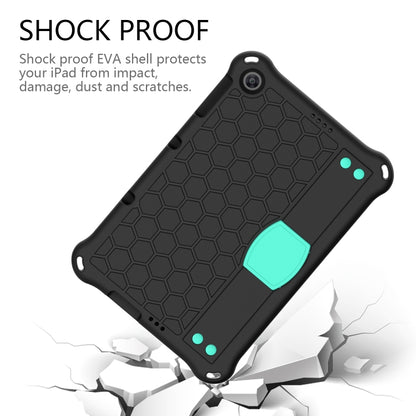 For Huawei MediaPad T10 9.7 / T10 10.1 Honeycomb Design EVA + PC Material Four Corner Anti Falling Protective Shell with Strap(Black+Aqua) - Huawei by buy2fix | Online Shopping UK | buy2fix