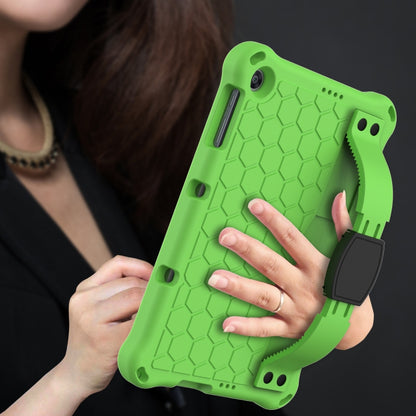 For Huawei MediaPad T10 9.7 / T10 10.1 Honeycomb Design EVA + PC Material Four Corner Anti Falling Protective Shell with Strap(Green+Black) - Huawei by buy2fix | Online Shopping UK | buy2fix