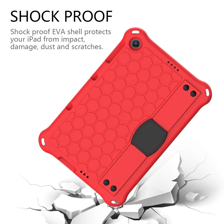 For Huawei MediaPad T10 9.7 / T10 10.1 Honeycomb Design EVA + PC Material Four Corner Anti Falling Protective Shell with Strap(Red+Black) - Huawei by buy2fix | Online Shopping UK | buy2fix