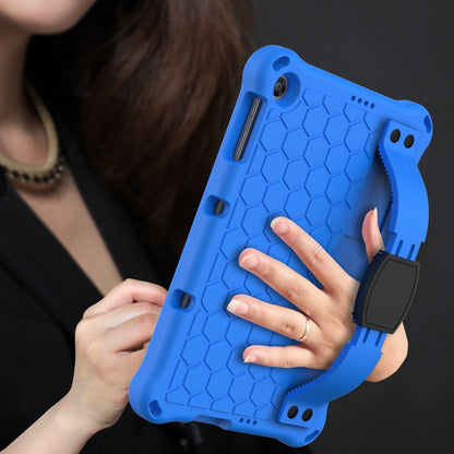 For Huawei MediaPad T10 9.7 / T10 10.1 Honeycomb Design EVA + PC Material Four Corner Anti Falling Protective Shell with Strap(Blue+Black) - Huawei by buy2fix | Online Shopping UK | buy2fix