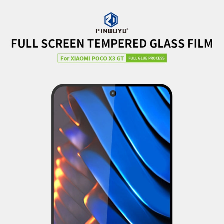 For Xiaomi Poco X3 GT PINWUYO 9H 2.5D Full Screen Tempered Glass Film(Black) -  by PINWUYO | Online Shopping UK | buy2fix