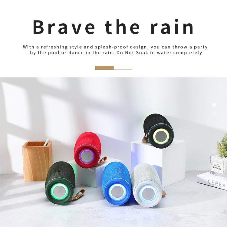 T&G TG287 LED Flashing Light Bluetooth Speaker Portable Wireless Stereo Bass Subwoofer FM / TF / USB(Black) - Desktop Speaker by T&G | Online Shopping UK | buy2fix