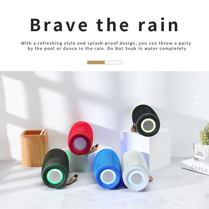 T&G TG287 LED Flashing Light Bluetooth Speaker Portable Wireless Stereo Bass Subwoofer FM / TF / USB(Green) - Desktop Speaker by T&G | Online Shopping UK | buy2fix