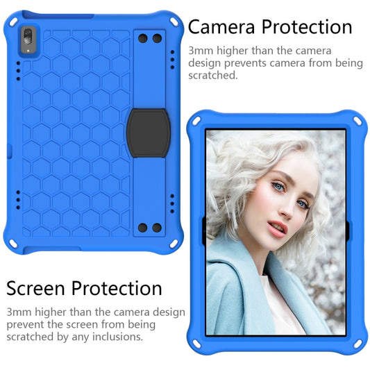For Lenovo Tab M10 TB-X505X/F Honeycomb Design EVA + PC Material Four Corner Anti Falling Flat Protective Shell with Strap(Blue+Black) - Lenovo by buy2fix | Online Shopping UK | buy2fix