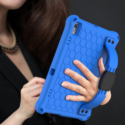For Lenovo Smart Tab M10 TB-605F Honeycomb Design EVA + PC Material Four Corner Anti Falling Flat Protective Shell with Strap(Blue+Black) - Lenovo by buy2fix | Online Shopping UK | buy2fix
