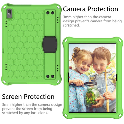 For Lenovo Tab P10 TB-X705F/L Honeycomb Design EVA + PC Material Four Corner Anti Falling Flat Protective Shell with Strap(Green+Black) - Lenovo by buy2fix | Online Shopping UK | buy2fix