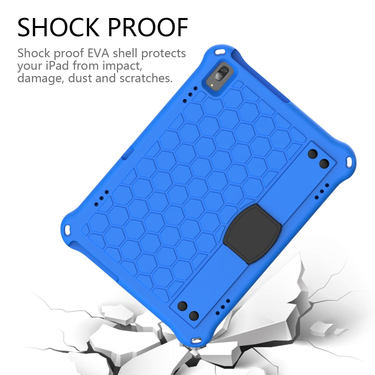 For Lenovo Tab P10 TB-X705F/L Honeycomb Design EVA + PC Material Four Corner Anti Falling Flat Protective Shell with Strap(Blue+Black) - Lenovo by buy2fix | Online Shopping UK | buy2fix