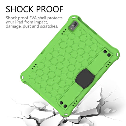 For Lenovo Tab E10 TB-X104F Honeycomb Design EVA + PC Material Four Corner Anti Falling Flat Protective Shell with Strap(Green+Black) - Lenovo by buy2fix | Online Shopping UK | buy2fix