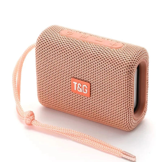 T&G TG313 Portable Outdoor Waterproof Bluetooth Speaker Subwoofer Support TF Card FM Radio AUX(Rose Gold) - Desktop Speaker by T&G | Online Shopping UK | buy2fix