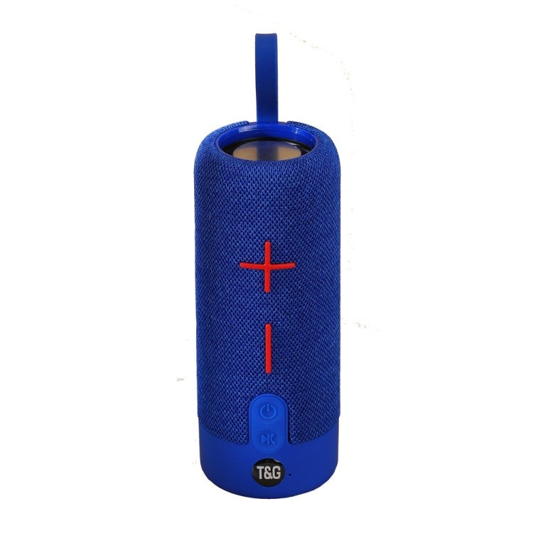 T&G TG619 Portable Bluetooth Wireless Speaker Waterproof Outdoor Bass Subwoofer Support AUX TF USB(Blue) - Desktop Speaker by T&G | Online Shopping UK | buy2fix