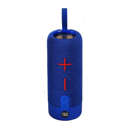 T&G TG619 Portable Bluetooth Wireless Speaker Waterproof Outdoor Bass Subwoofer Support AUX TF USB(Blue) - Desktop Speaker by T&G | Online Shopping UK | buy2fix