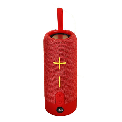 T&G TG619 Portable Bluetooth Wireless Speaker Waterproof Outdoor Bass Subwoofer Support AUX TF USB(Red) - Desktop Speaker by T&G | Online Shopping UK | buy2fix