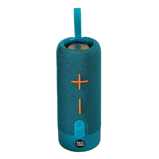 T&G TG619 Portable Bluetooth Wireless Speaker Waterproof Outdoor Bass Subwoofer Support AUX TF USB(Peacock Blue) - Desktop Speaker by T&G | Online Shopping UK | buy2fix