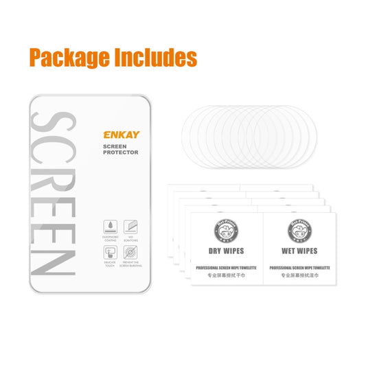 10 PCS For Samsung Galaxy Watch4 44mm ENKAY Hat-Prince 0.2mm 9H 2.15D Curved Edge Tempered Glass Screen Protector Watch Film by ENKAY