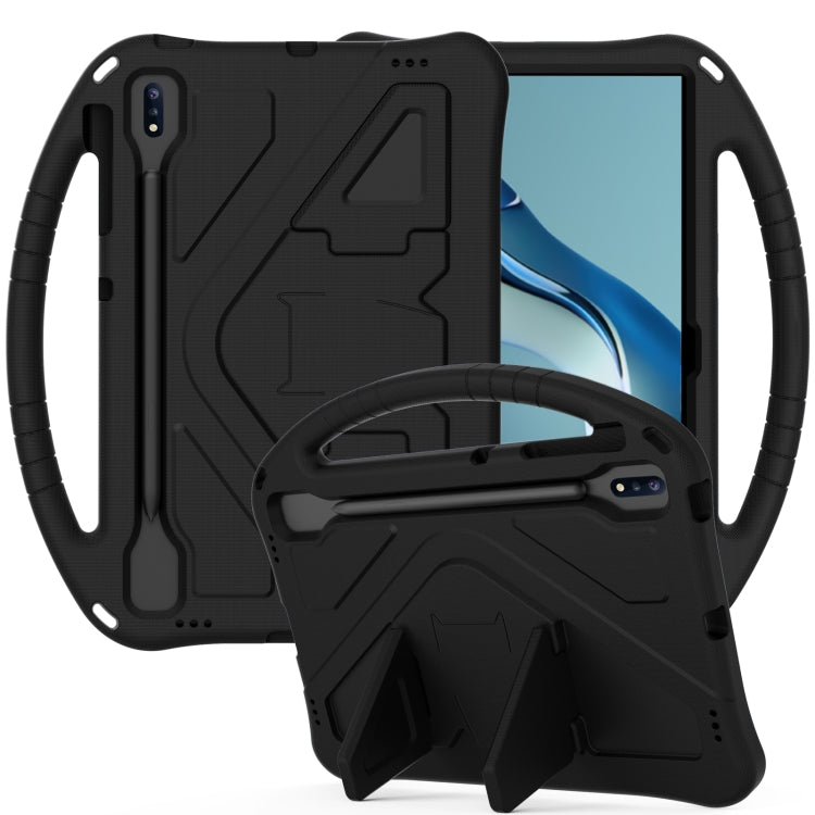 For Huawei MatePad Pro 12.6 2021 EVA Flat Anti Falling Protective Case Shell with Holder(Black) - Huawei by buy2fix | Online Shopping UK | buy2fix