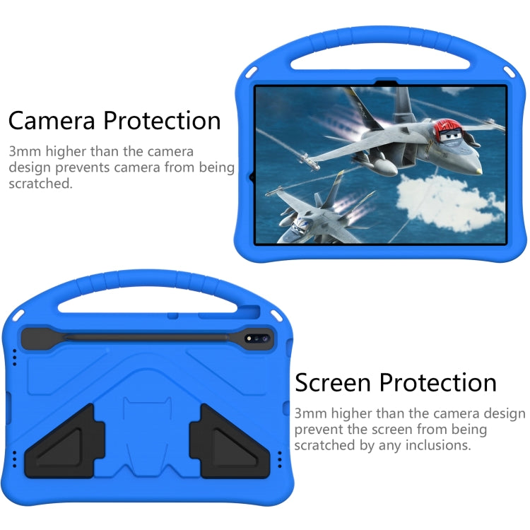 For Huawei MatePad Pro 12.6 2021 EVA Flat Anti Falling Protective Case Shell with Holder(Blue) - Huawei by buy2fix | Online Shopping UK | buy2fix