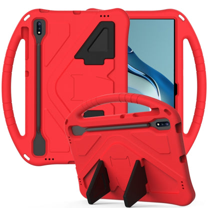 For Huawei MatePad Pro 12.6 2021 EVA Flat Anti Falling Protective Case Shell with Holder(Red) - Huawei by buy2fix | Online Shopping UK | buy2fix