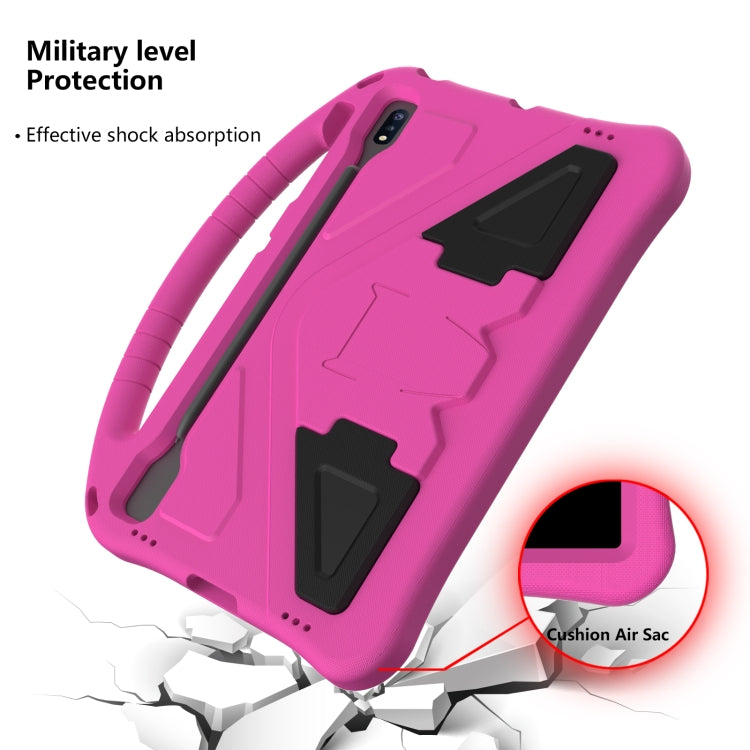 For Huawei MatePad Pro 12.6 2021 EVA Flat Anti Falling Protective Case Shell with Holder(RoseRed) - Huawei by buy2fix | Online Shopping UK | buy2fix