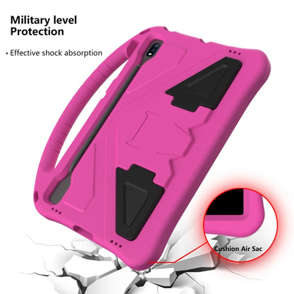 For Huawei MatePad Pro 12.6 2021 EVA Flat Anti Falling Protective Case Shell with Holder(RoseRed) - Huawei by buy2fix | Online Shopping UK | buy2fix