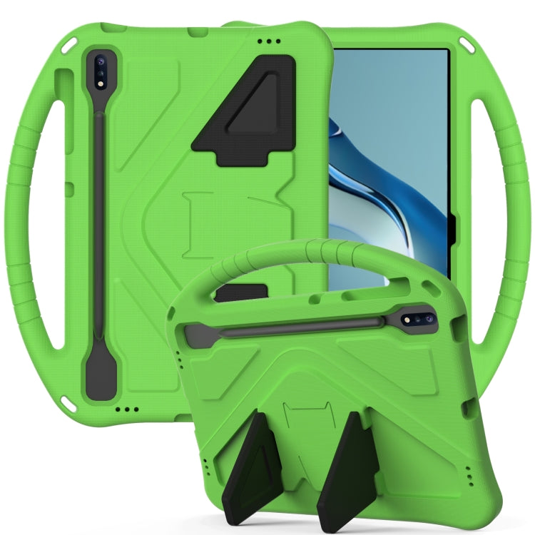 For Huawei MatePad Pro 12.6 2021 EVA Flat Anti Falling Protective Case Shell with Holder(Green) - Huawei by buy2fix | Online Shopping UK | buy2fix