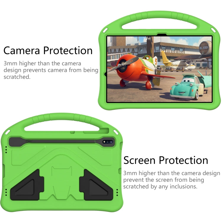 For Huawei MatePad Pro 12.6 2021 EVA Flat Anti Falling Protective Case Shell with Holder(Green) - Huawei by buy2fix | Online Shopping UK | buy2fix