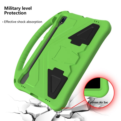 For Samsung Galaxy S7 FE T730 / T736 EVA Flat Anti Falling Protective Case Shell with Holder(Green) - Other Galaxy Tab PC by buy2fix | Online Shopping UK | buy2fix