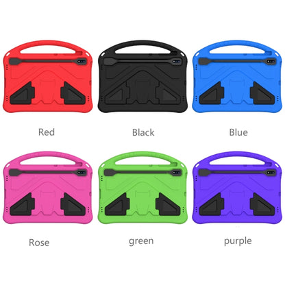 For Samsung Galaxy Tab S8+ / Tab S8 Plus / Tab S7 FE / Tab S7+ T970/T975/T976 EVA Flat Anti Falling Protective Case Shell with Holder(Purple) by buy2fix