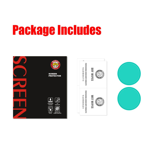 2 PCS For Samsung Galaxy Watch4 44mm ENKAY Hat-Prince Crystal Screen Protector Anti-scratch Watch Film by ENKAY