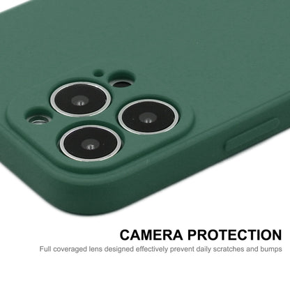 For iPhone 13 Pro Max Hat-Prince ENKAY Liquid Silicone Shockproof Protective Case Cover  (Dark Green) - iPhone 13 Pro Max Cases by ENKAY | Online Shopping UK | buy2fix